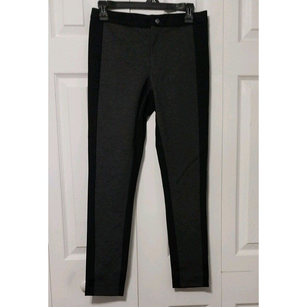 BANANA REPUBLIC Sloan Fit Stretch Gray Front Black Sides Back Mid Rise Pants 2S